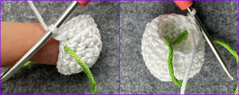 Blog-Inhaltsbild für 'Verspieltes Duftkissen oder Deko aus Garnresten - Kostenlose Häkelanleitung'