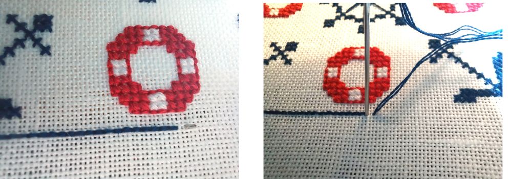 rückstich sticken backstitch