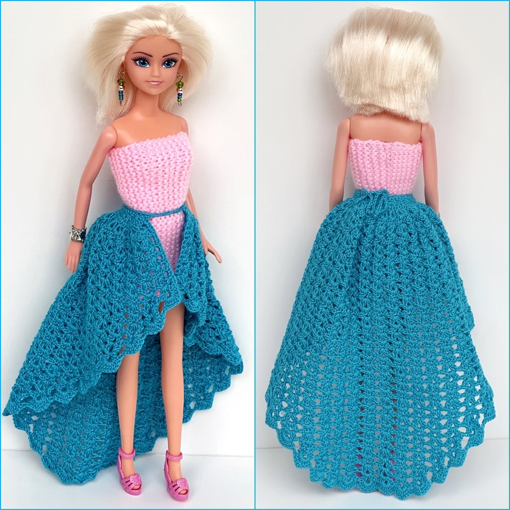 Blog-Inhaltsbild für 'Überrock oder Cape für kleine Puppen häkeln  – kostenlose Häkelanleitung'