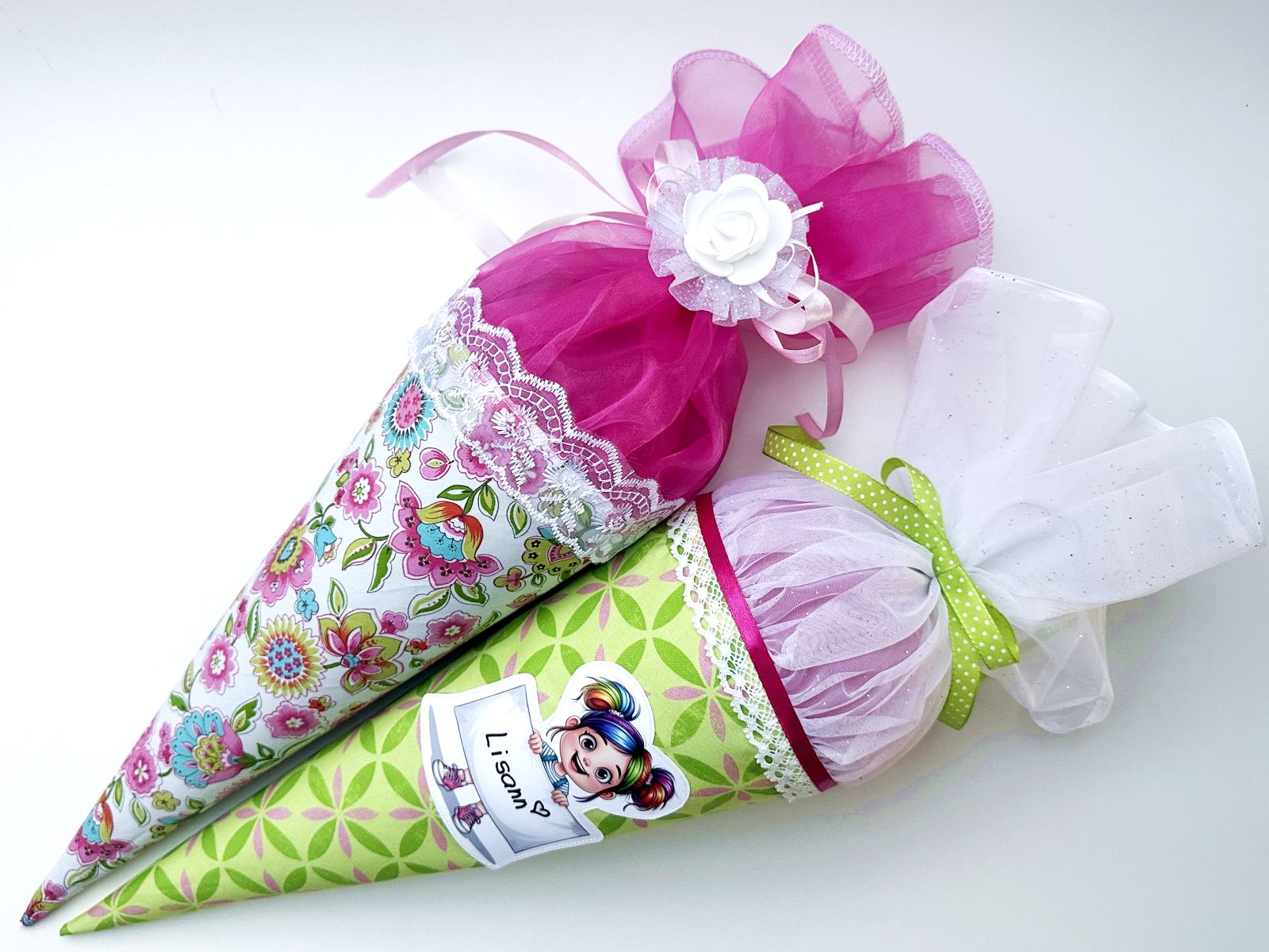 Blog-Inhaltsbild für 'Nähanleitung: Geschwisterschultüte in variabler Größe nähen'