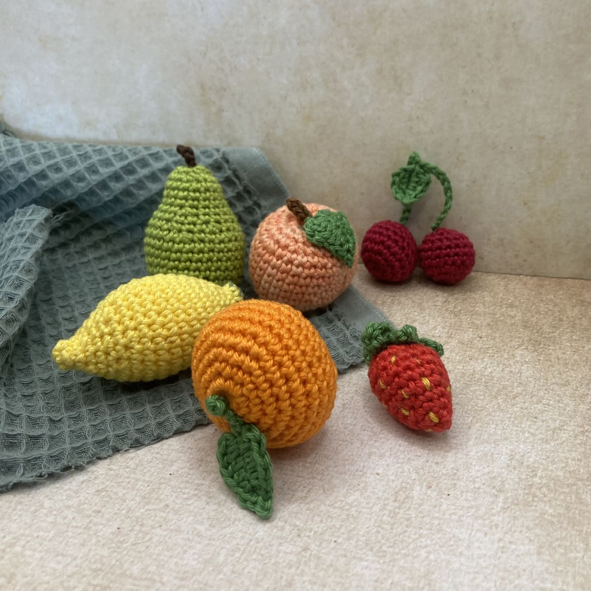 Obst häkeln Kinderküche, häkelanleitung