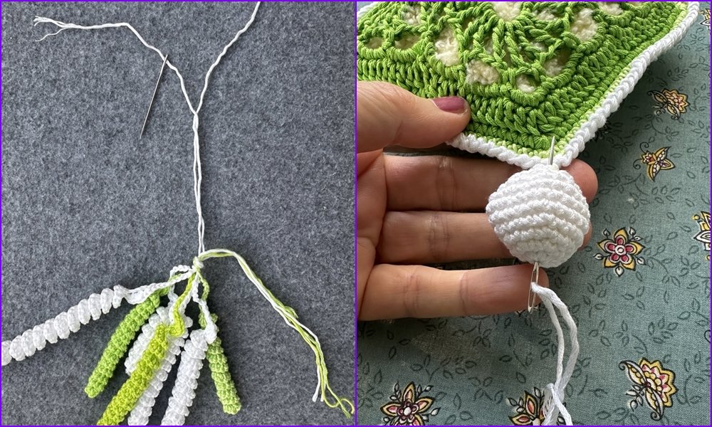Blog-Inhaltsbild für 'Verspieltes Duftkissen oder Deko aus Garnresten - Kostenlose Häkelanleitung'