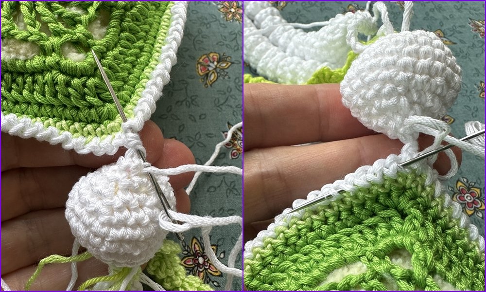 Blog-Inhaltsbild für 'Verspieltes Duftkissen oder Deko aus Garnresten - Kostenlose Häkelanleitung'