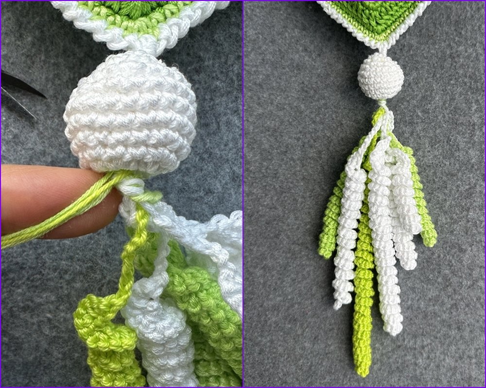 Blog-Inhaltsbild für 'Verspieltes Duftkissen oder Deko aus Garnresten - Kostenlose Häkelanleitung'