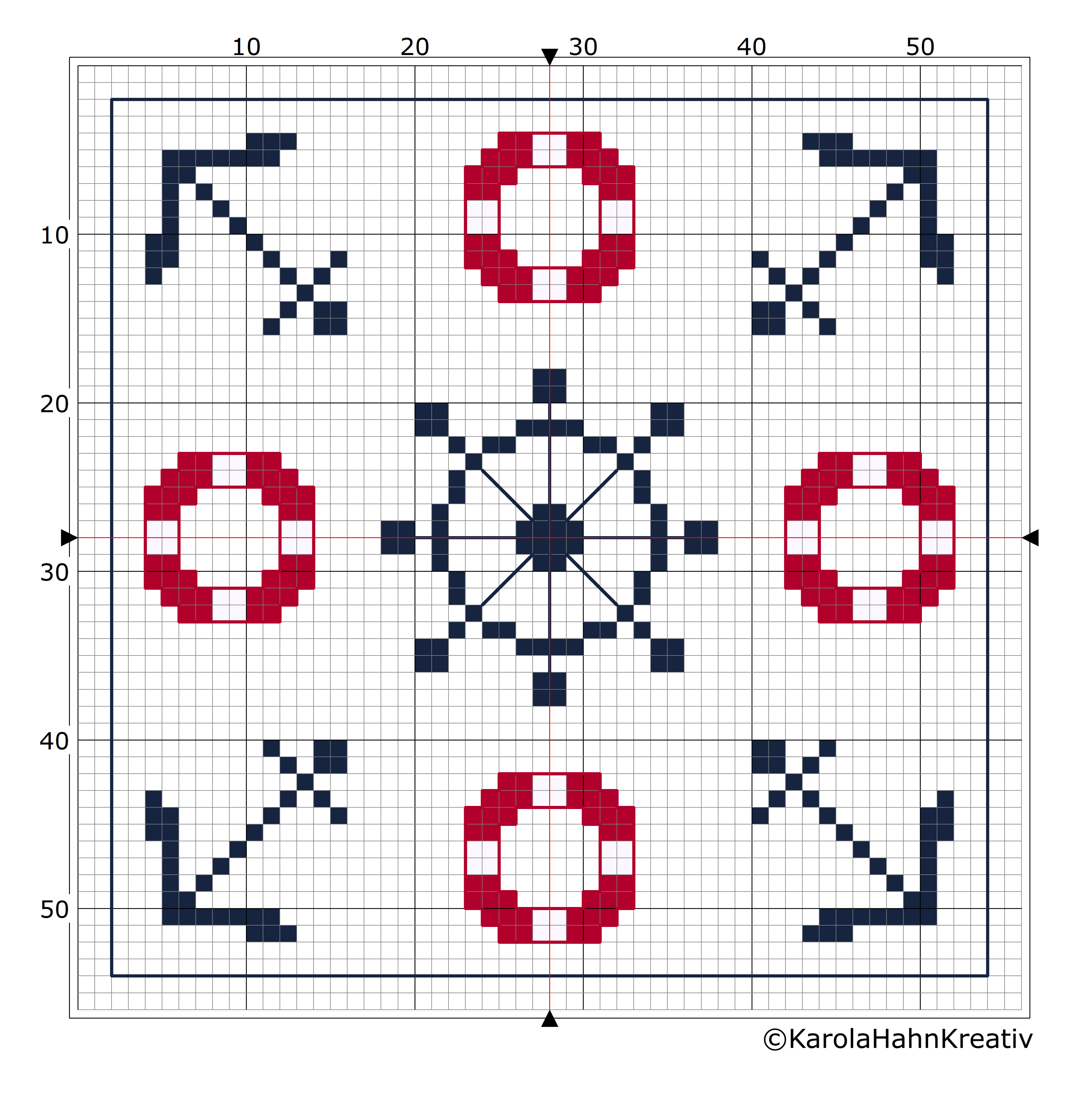 cross-stitch pattern freebie biscornu