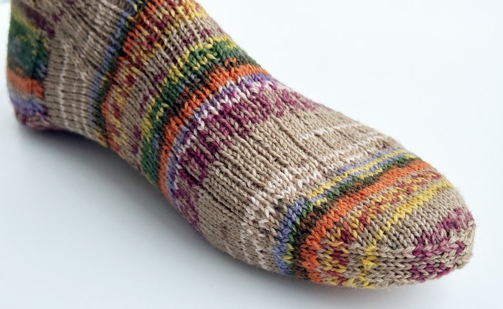 Blog-Inhaltsbild für 'Socken-Workshop Teil 3: Spickel, Fuß und Spitze'