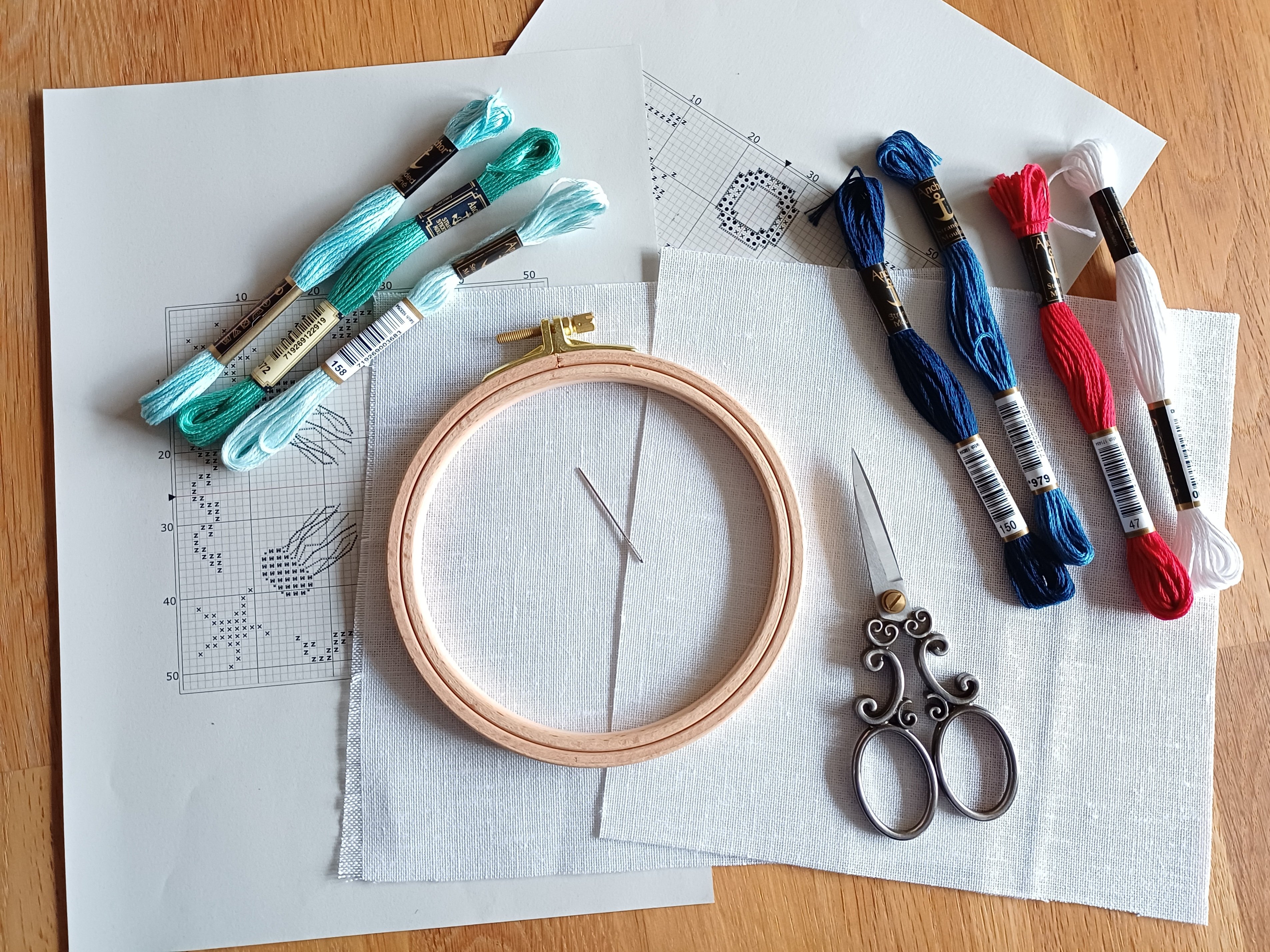 materials for a biscornu