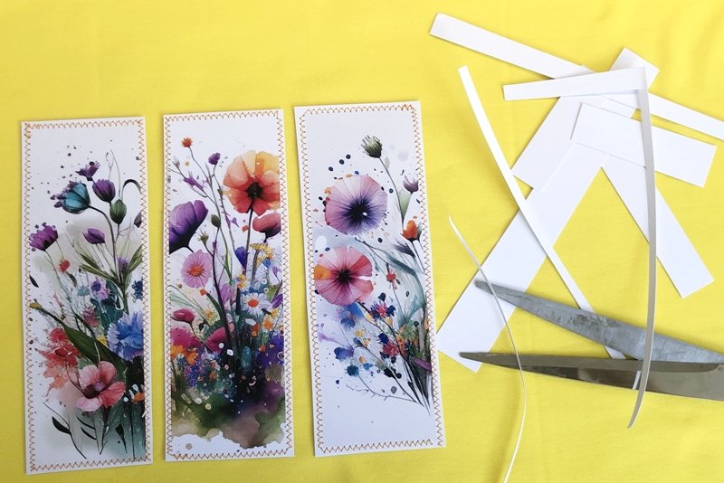 Blog-Inhaltsbild für 'Schönes Lesezeichen basteln'