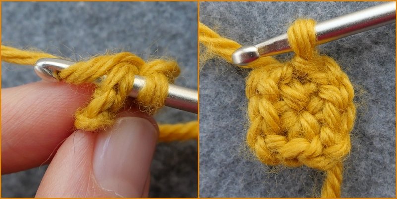 Blog-Inhaltsbild für 'Geniales Häkelmuster von innen nach außen - Kostenlose Häkelanleitung für Tasche'