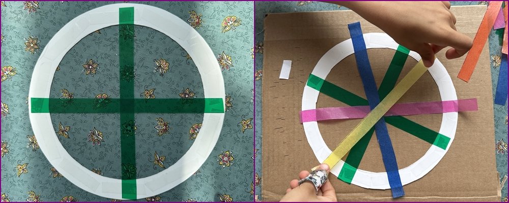 Blog-Inhaltsbild für 'Basteln mit Kindern: Bunte Windräder aus farbigen Transparentpapieren'