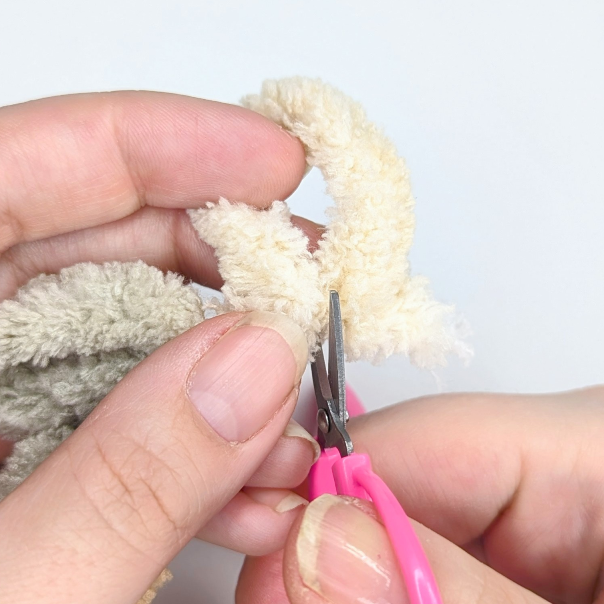 Schlaufe aufschneiden