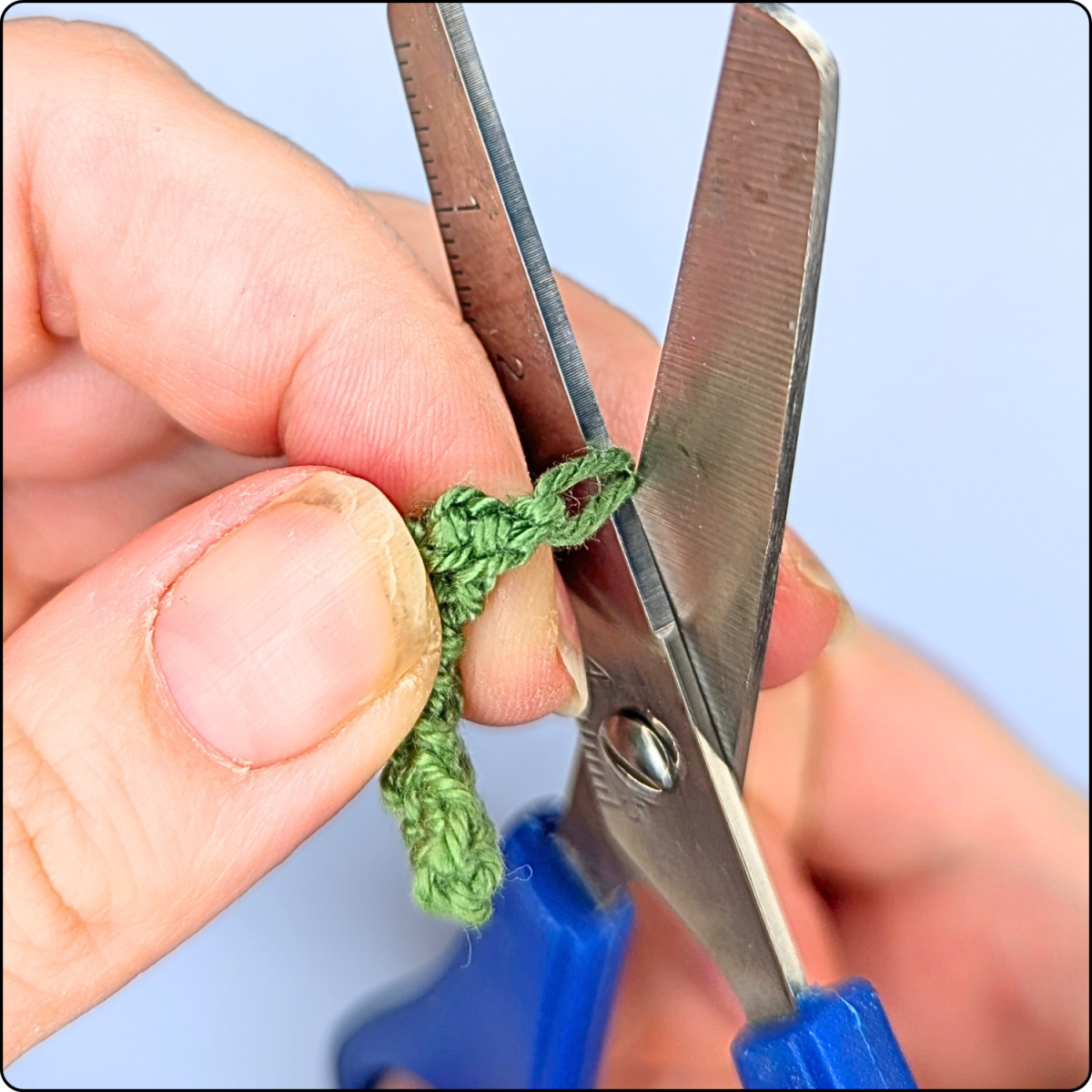 Blog content image for 'Free No-Sew Crochet Pattern: Avocado Keychain'