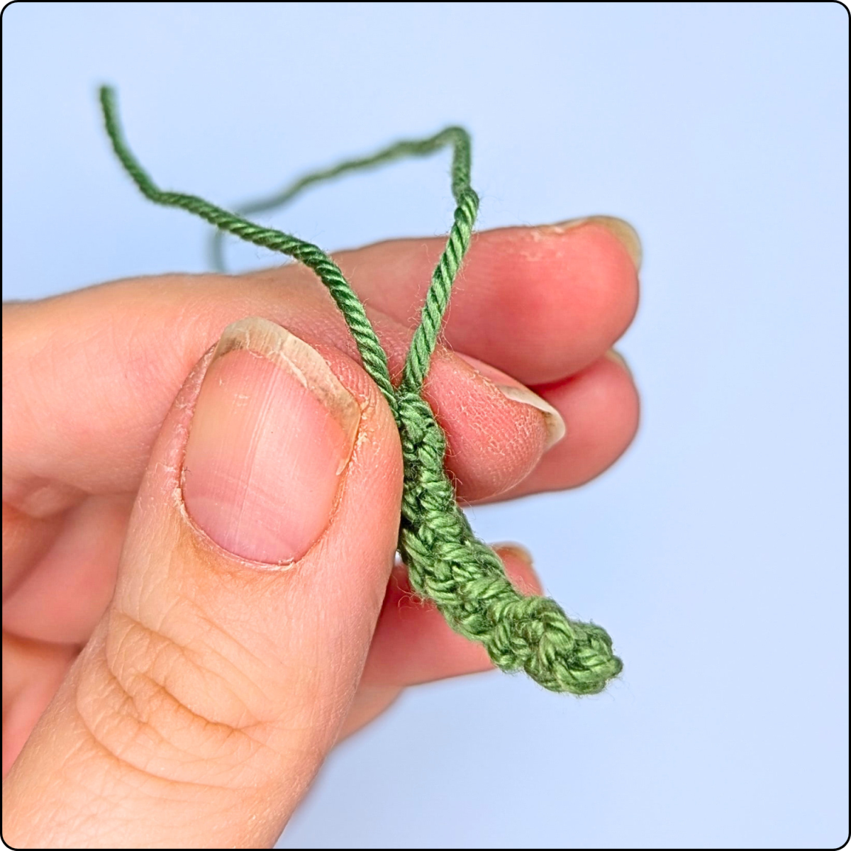 Blog content image for 'Free No-Sew Crochet Pattern: Avocado Keychain'