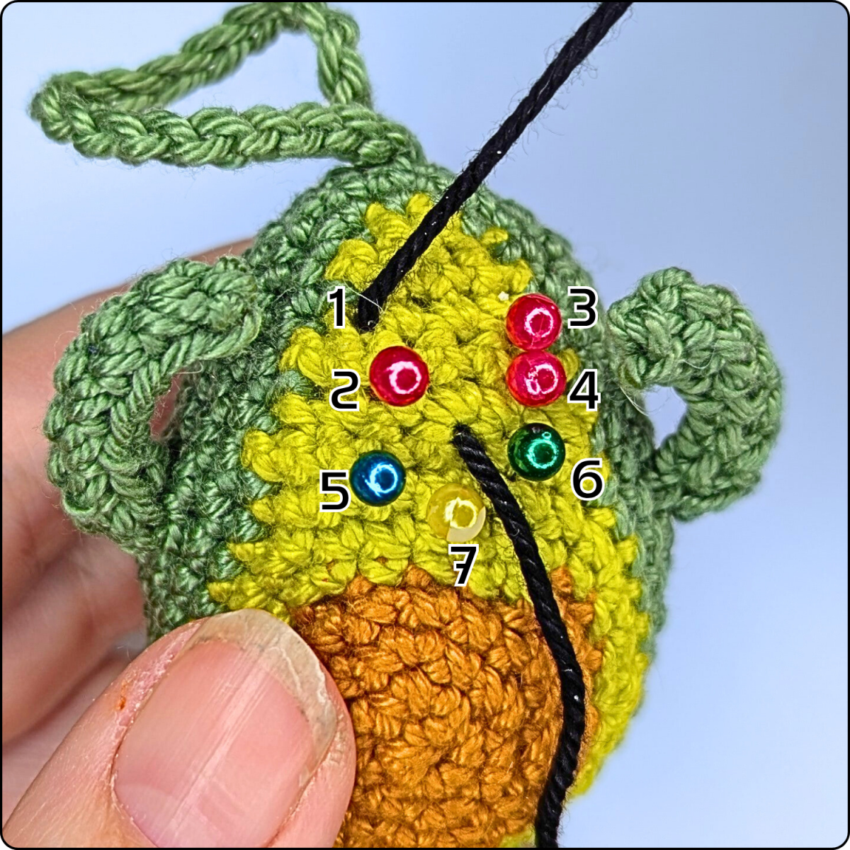 Blog content image for 'Free No-Sew Crochet Pattern: Avocado Keychain'