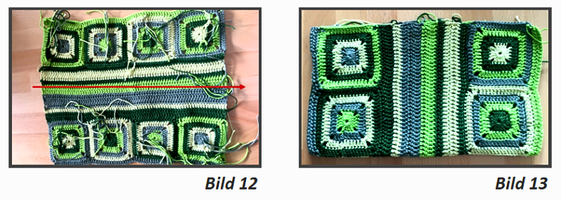 Blog-Inhaltsbild für '#GratisMaschen: Granny-Square-Tasche häkeln – kostenlose Anleitung & viele Ideen für deine Wollreste'