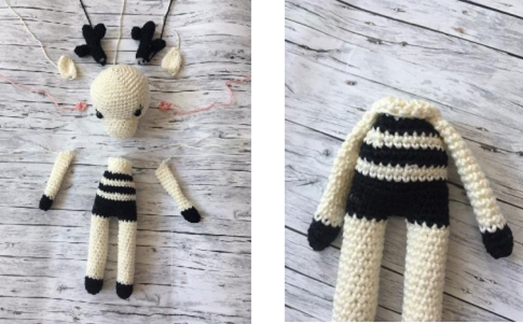 Blog-Inhaltsbild für 'Häkelanleitung Rentier Ballerina'