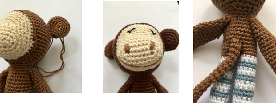 Blog-Inhaltsbild für 'Kostenlose Häkelanleitung Affe'