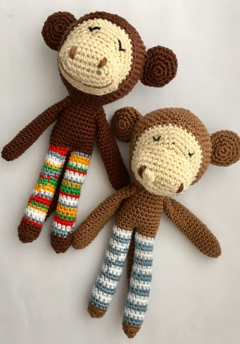 Blog-Inhaltsbild für 'Kostenlose Häkelanleitung Affe'