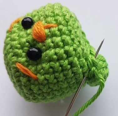 Blog-Inhaltsbild für 'Kostenlose Häkelanleitung Schlüsselanhänger/ Osterdeko Häschen'