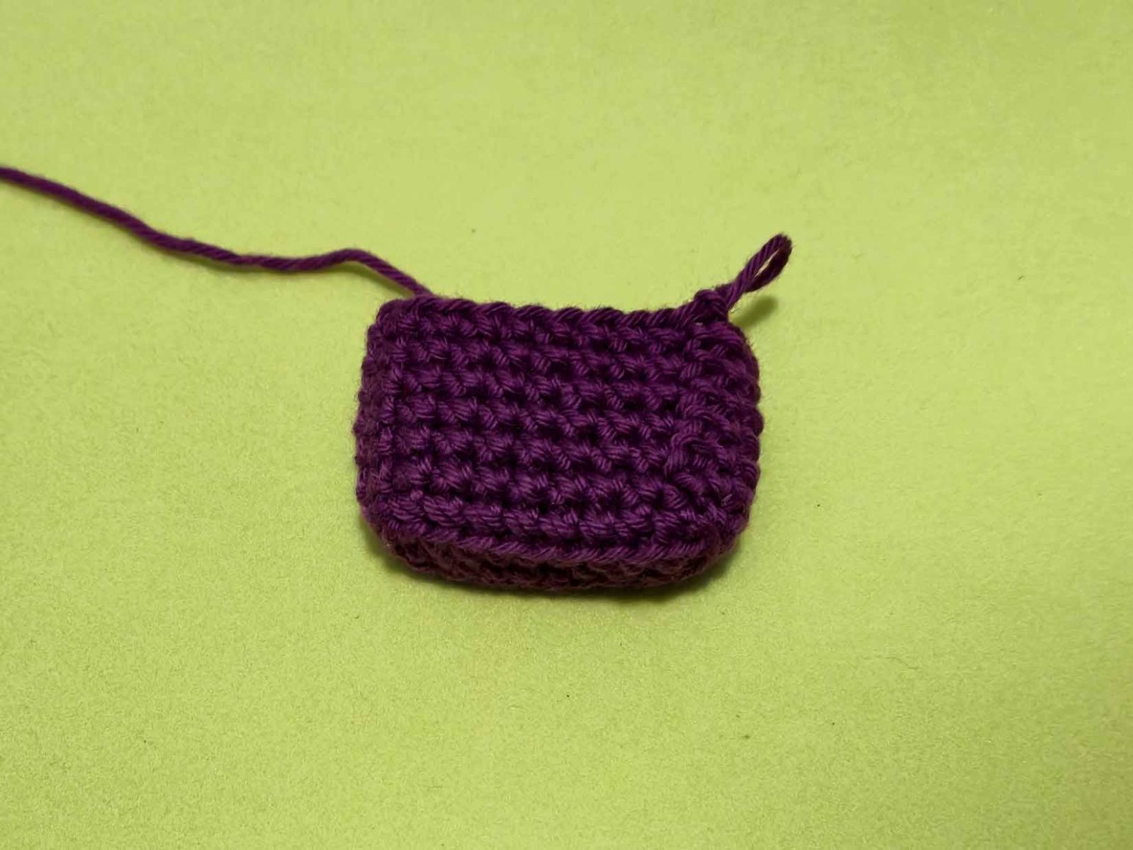 Bild zeigt wie die Rückseite der Tasche bisher ausschaut