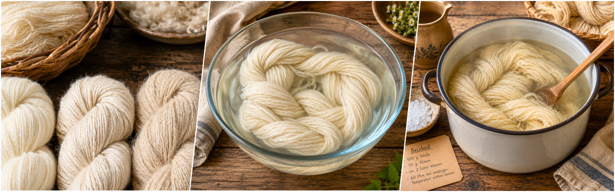 Blog content image for 'WissensMaschen: Naturally Dyeing Wool – A Step-by-Step Guide to Unique Colourways & 50 Natural Dye Sources'