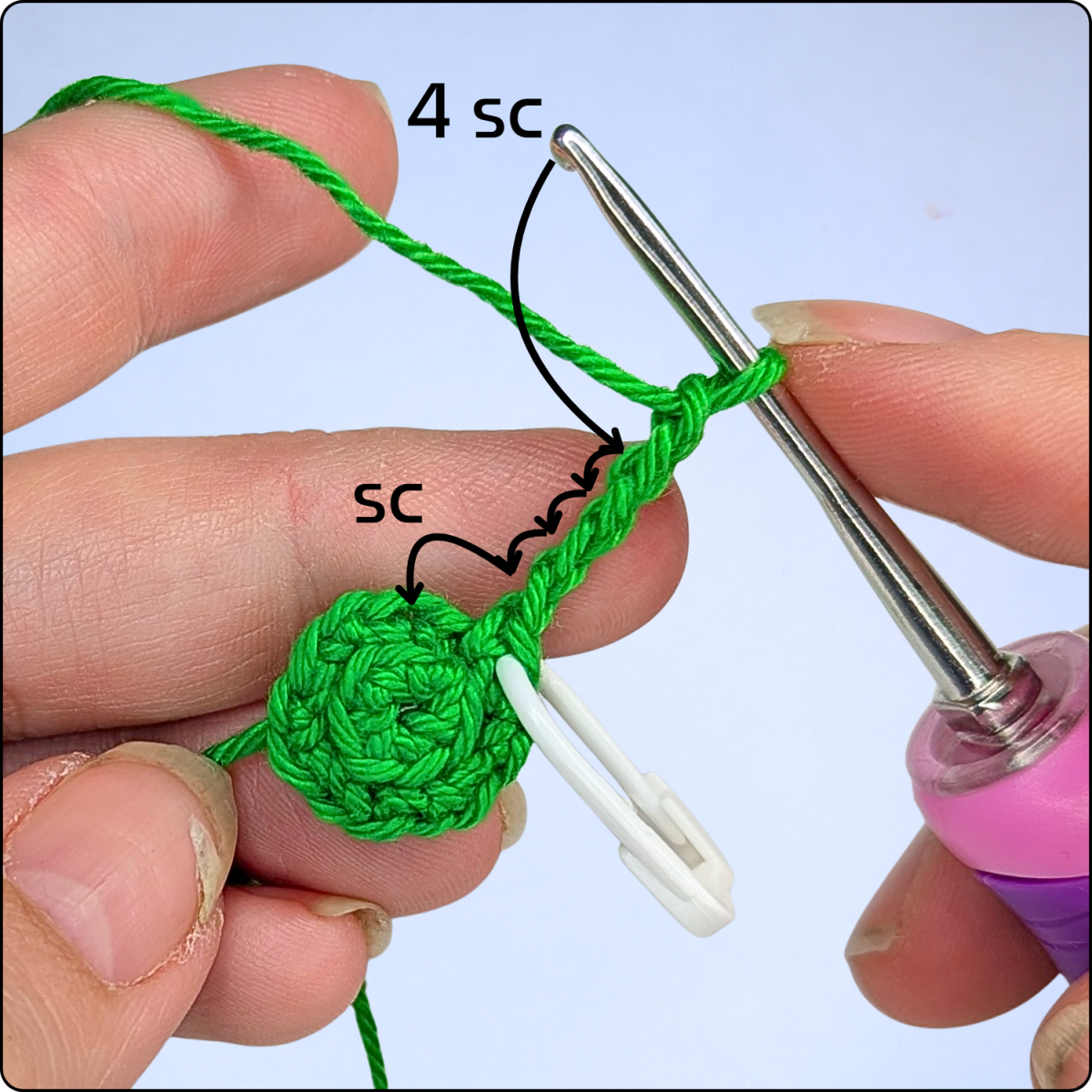 Blog content image for 'Free Crochet Pattern: Keychain Strawberry'