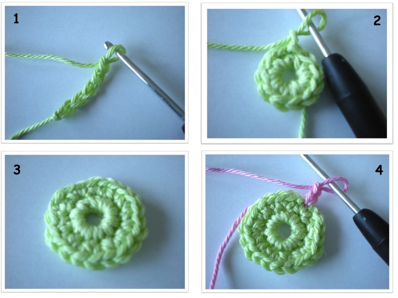 3D Häkelblümchen - Kostenlose Häkelanleitung