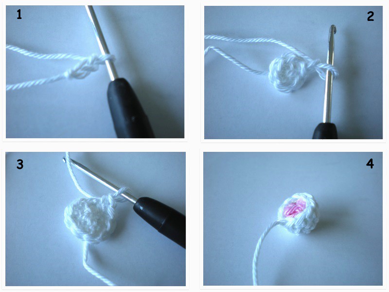 Blog-Inhaltsbild für '3D Häkelblümchen - Kostenlose Häkelanleitung'