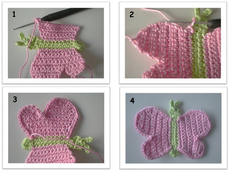 Blog-Inhaltsbild für 'Schmetterling - Kostenlose Häkelanleitung'