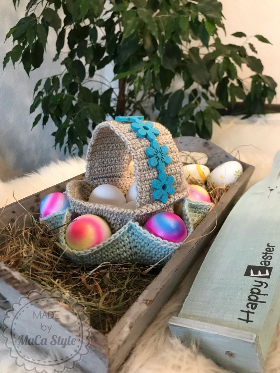 Blog-Inhaltsbild für 'Körbchen / Utensilo häkeln'