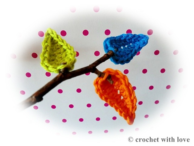 Blog-Inhaltsbild für 'Gehäkelte Blätter als Herbstdeko'