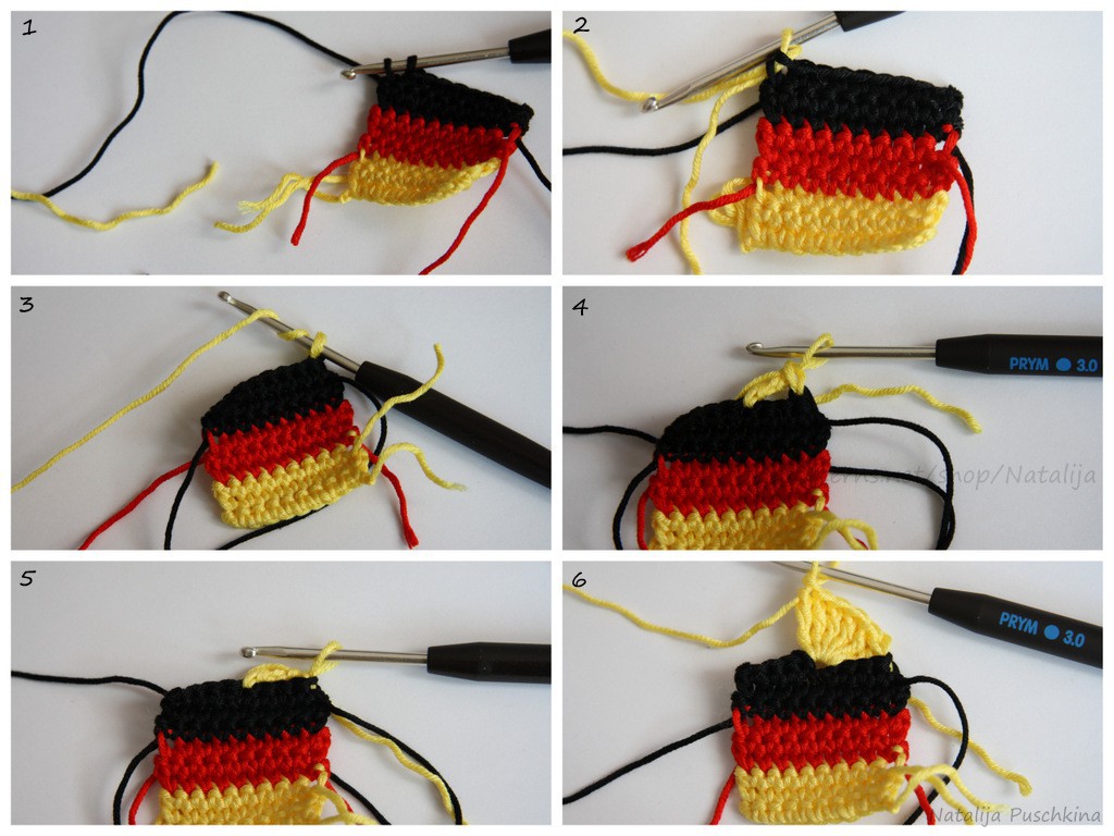 Blog-Inhaltsbild für 'Anhänger „Ein Herz für Deutschland“ - Kostenlose Häkelanleitung'