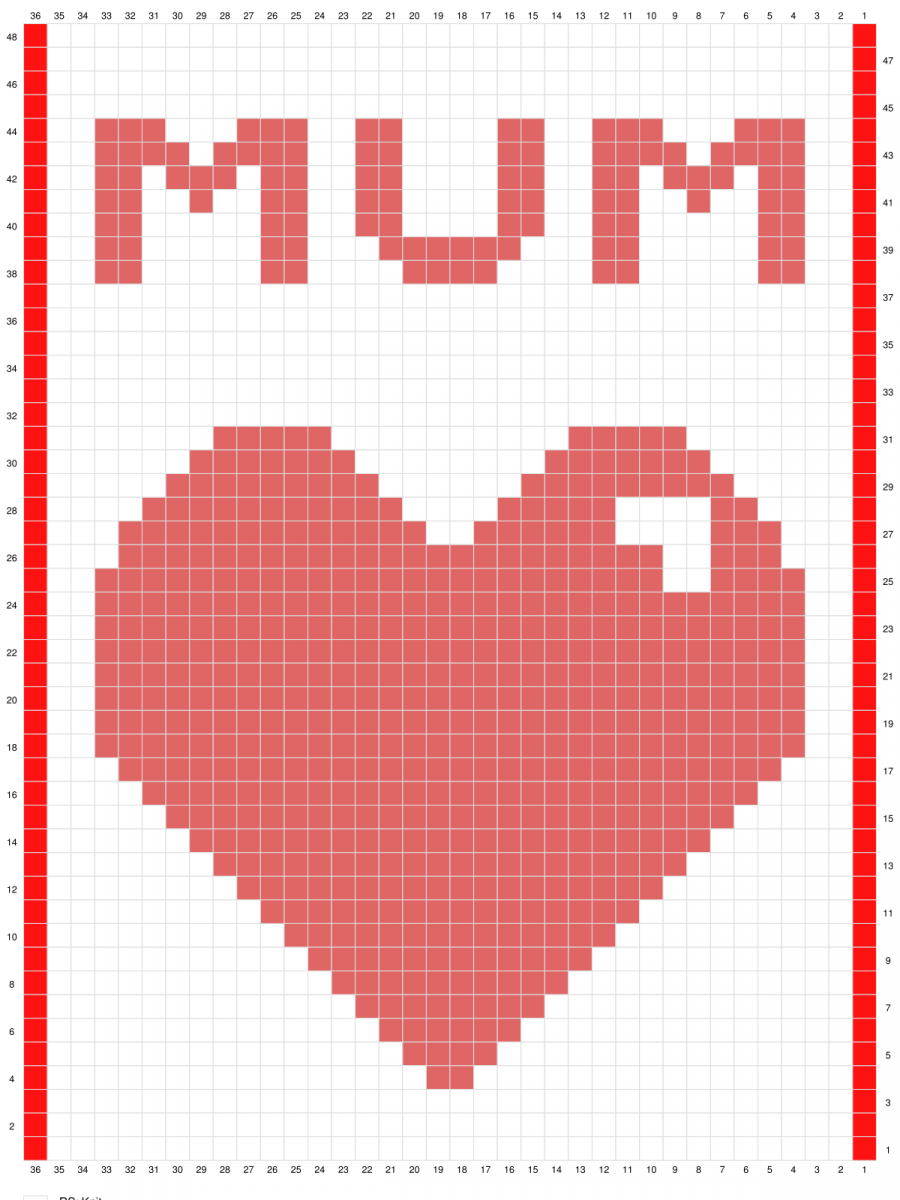 Blog-Inhaltsbild für 'Gratis Strick Anleitung für einen Topflappen mit Herz'