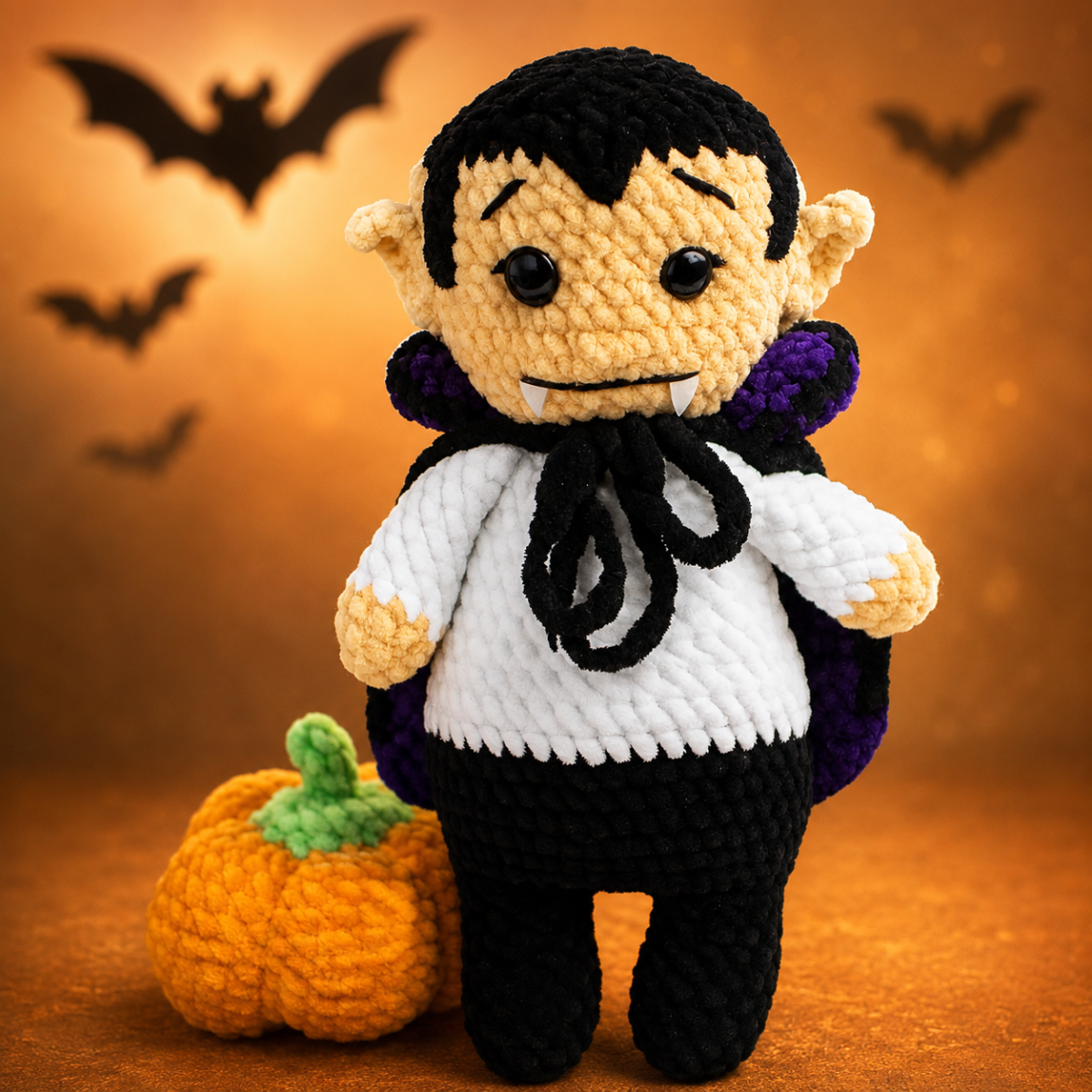 Blog-Inhaltsbild für 'Kostenlose Vampir Häkelanleitung für Halloween 🎃'