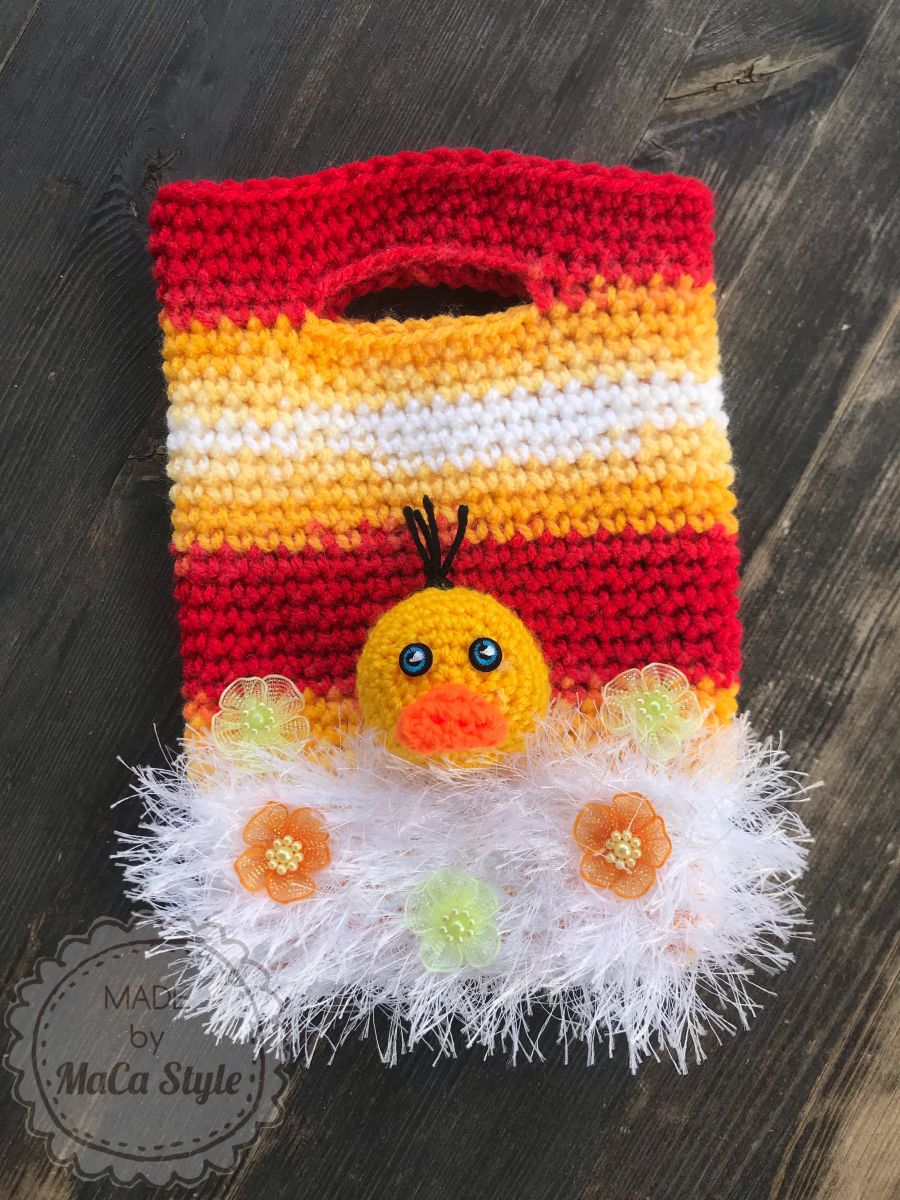 Blog-Inhaltsbild für 'Minitasche mit Entenapplikation in 3D Optik'