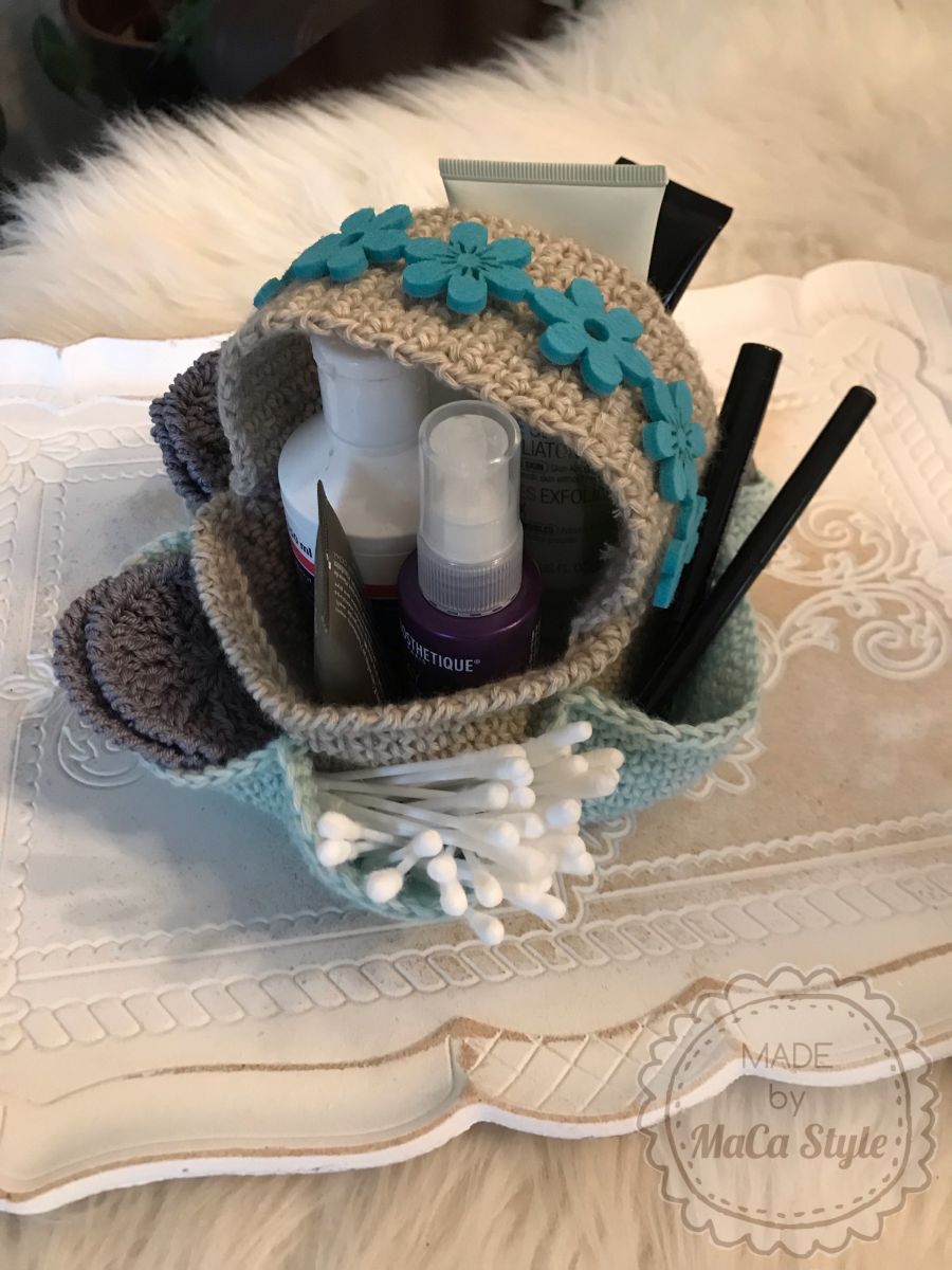 Blog-Inhaltsbild für 'Körbchen / Utensilo häkeln'