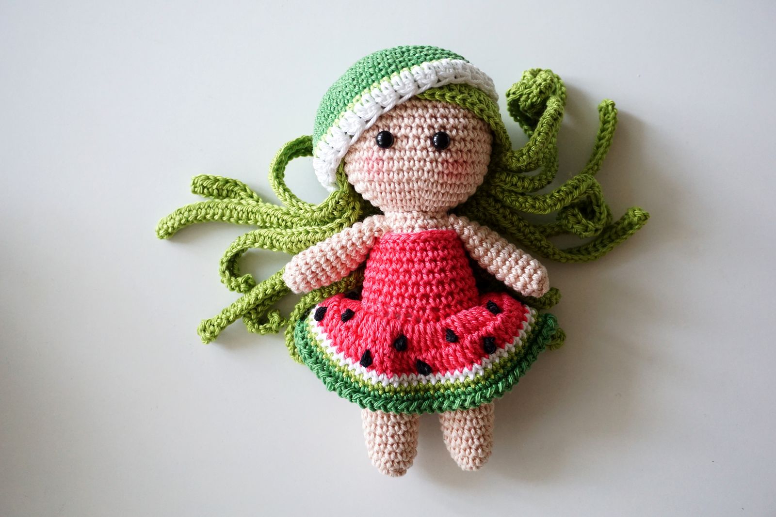 Blog-Inhaltsbild für 'Häkelanleitung Tutti Frutti Girl Melonia'