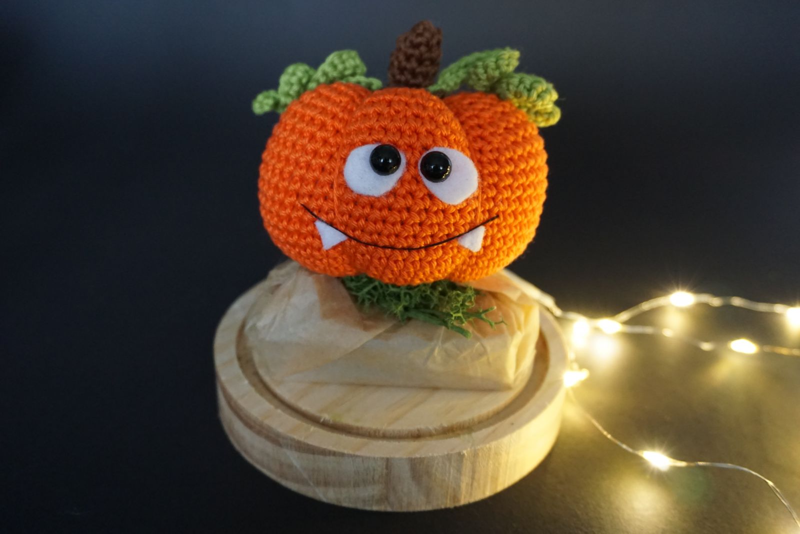 Blog-Inhaltsbild für 'Häkelanleitung Beleuchteter Kürbis - Freebie'