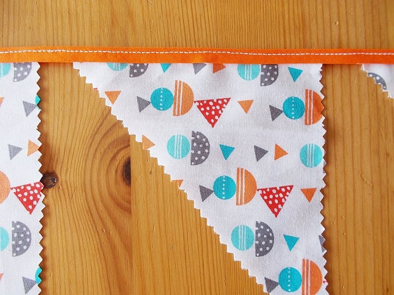 angenähtes Stoffstück