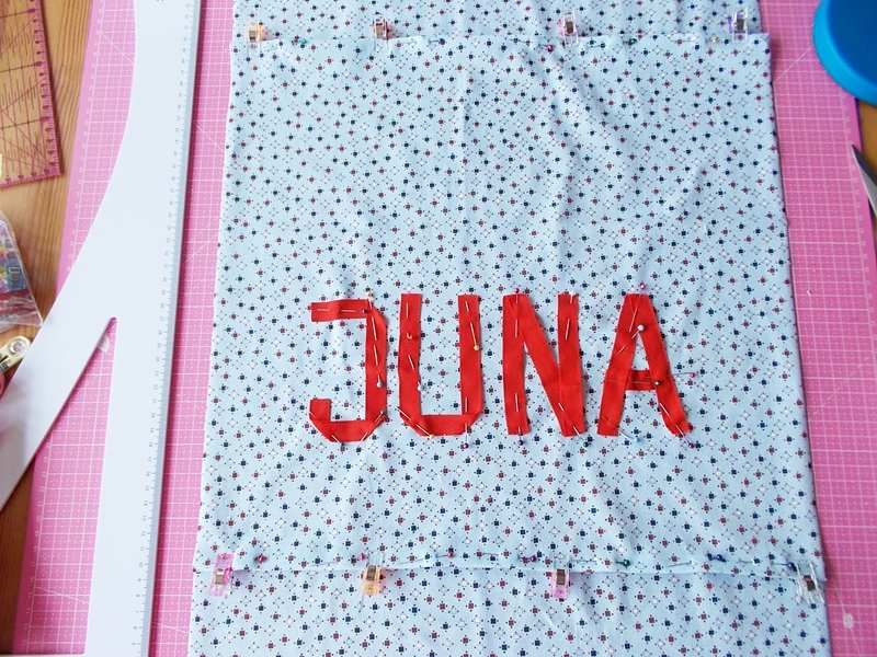 Ansicht vor dem Nähen