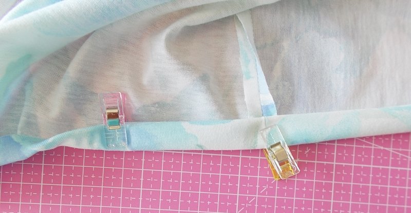 Zweiter Saumumschlag