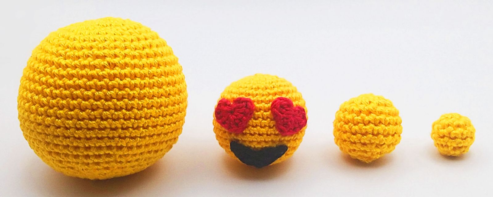 Blog-Inhaltsbild für 'Häkeltechniken und Tipps für Amigurumi  – Einfache Kugel in verschiedenen Größen'