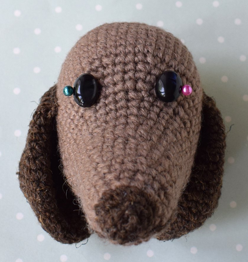 Blog content image for 'Cachepot « Dog ». 2 in 1: Crochet or knit'