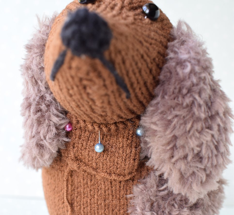 Blog-Inhaltsbild für 'Übertopf «Hund». 2 in 1: Häkeln oder Stricken'