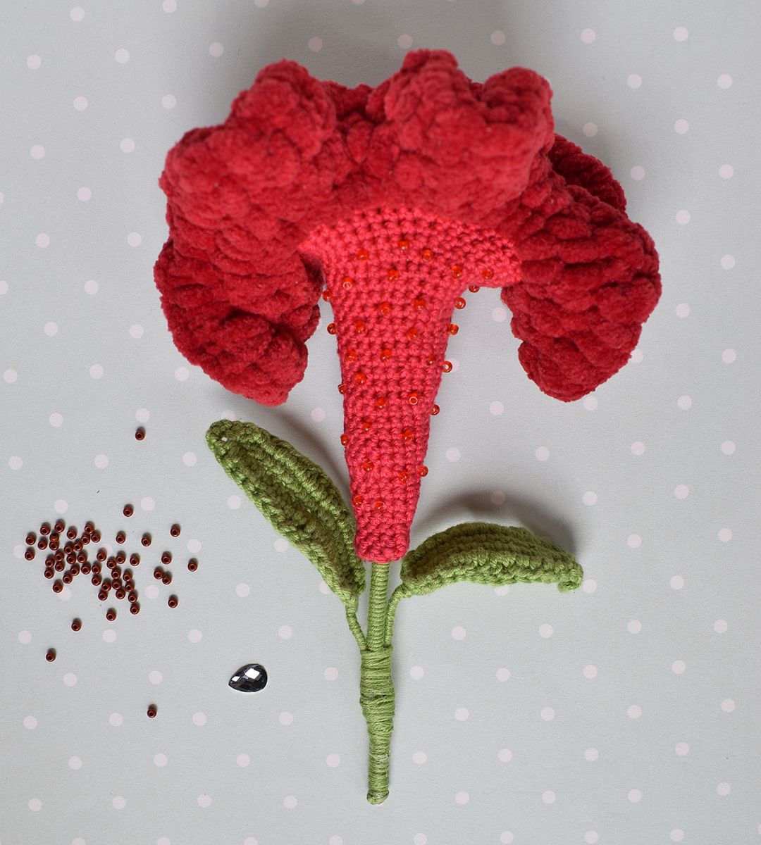 Blog-Inhaltsbild für 'Die Blume von Celosia Brosche'