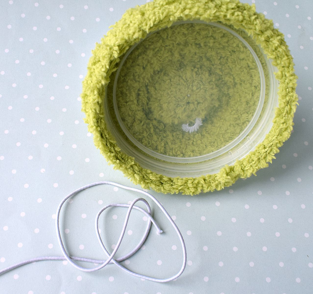 Blog content image for '«Пасхальная поляна» - декор крышки на банку'