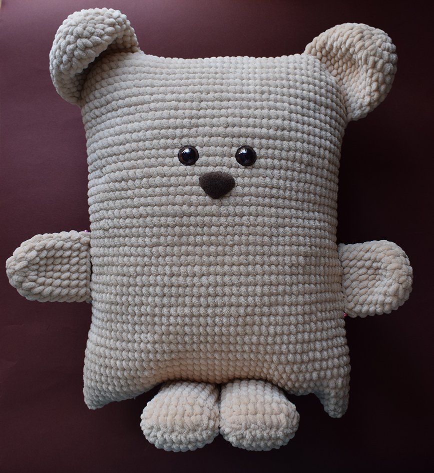 Blog-Inhaltsbild für 'Häkelanleitung "Kissen Bär"'