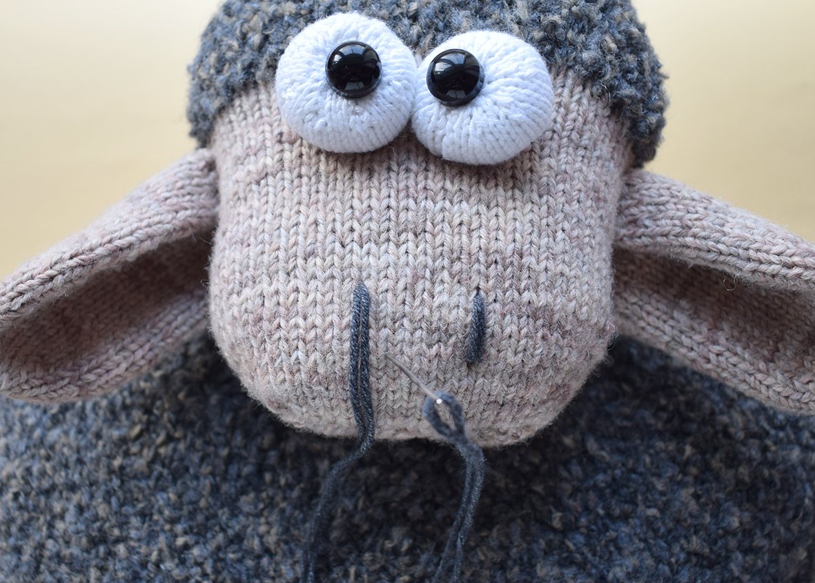 Blog content image for 'Knitting pattern for a "Sheep" cushion'