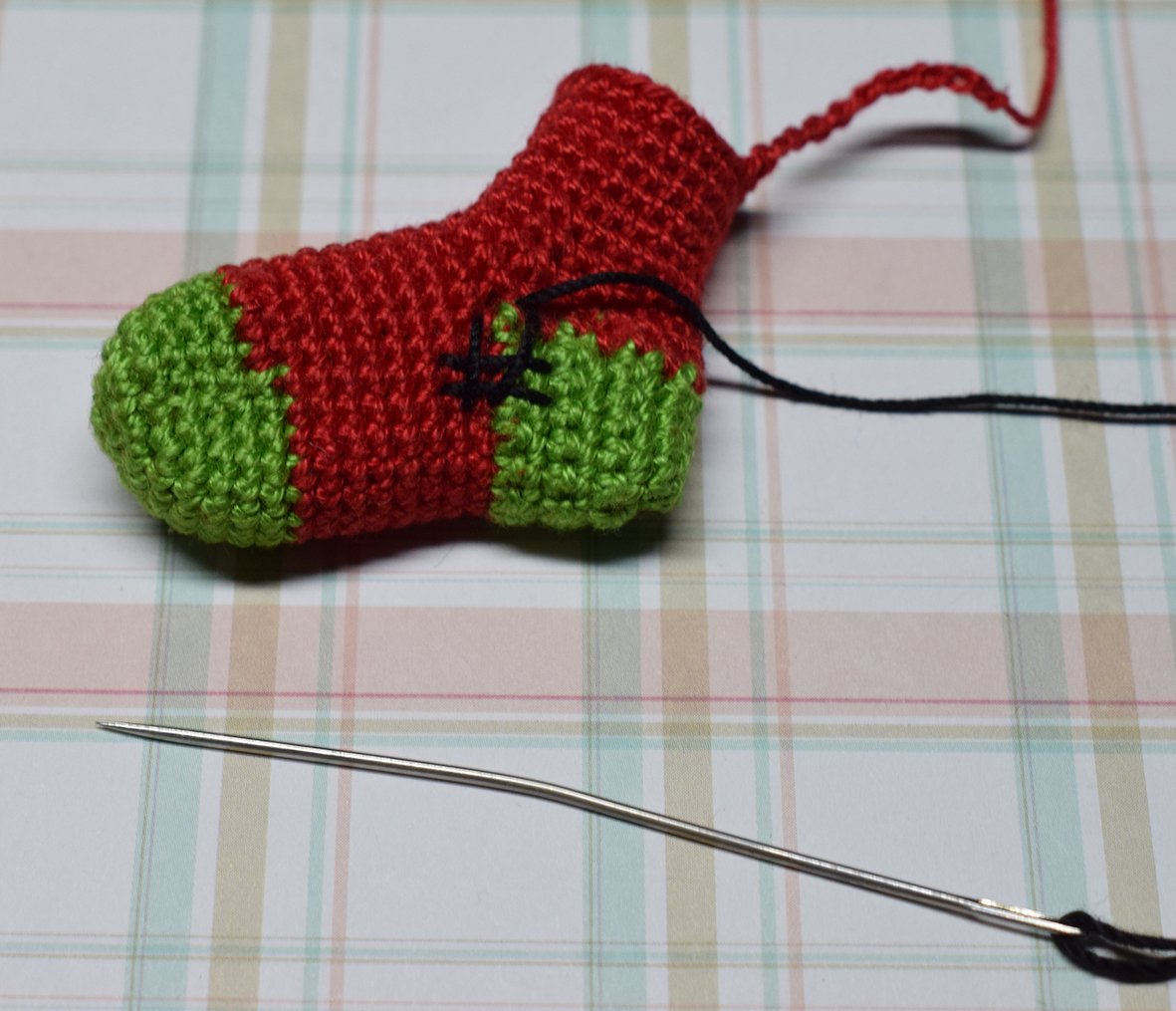Blog content image for 'Pendant with Christmas socks - New Year Festive Brooche'