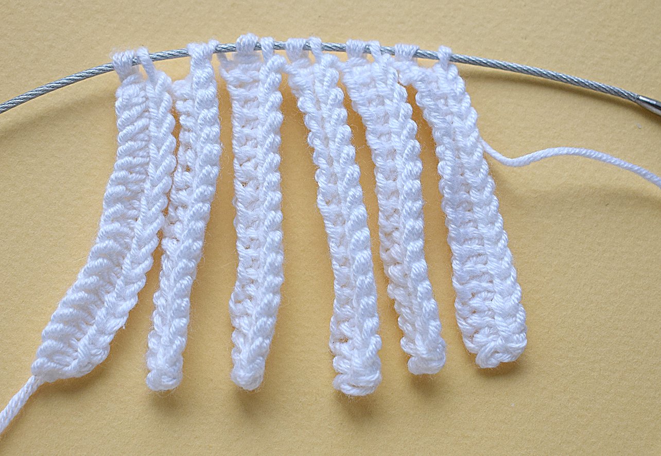 Blog-Inhaltsbild für 'Handyhalterung «Osterrasen» gestrickt'